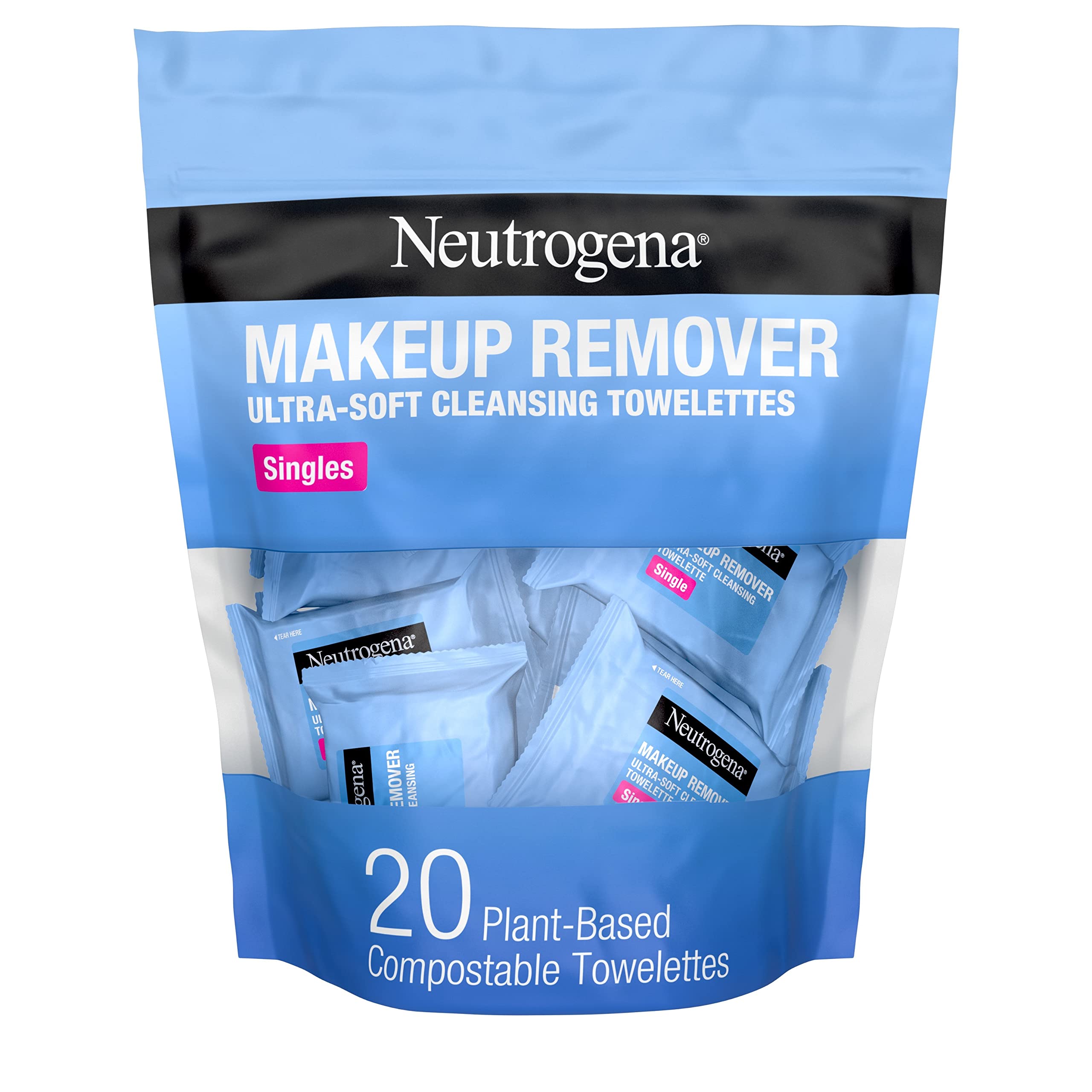 20-Ct Neutrogena Makeup Remover Facial Cleansing Towelette Singles Individually Wrapped $5.20 (.26c Ea) w/ S&S + Free Shipping w/ Prime or on orders over $25