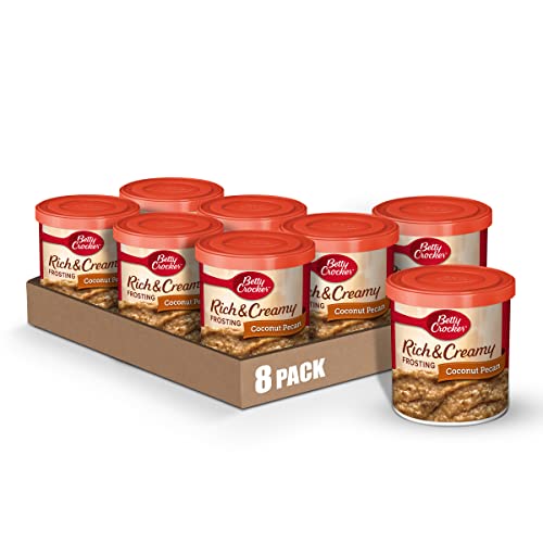 8-Pack 15.5-Oz Betty Crocker Rich & Creamy Coconut Pecan Frosting (Gluten Free) $11.14 + Free Shipping w/ Prime or on orders over $25