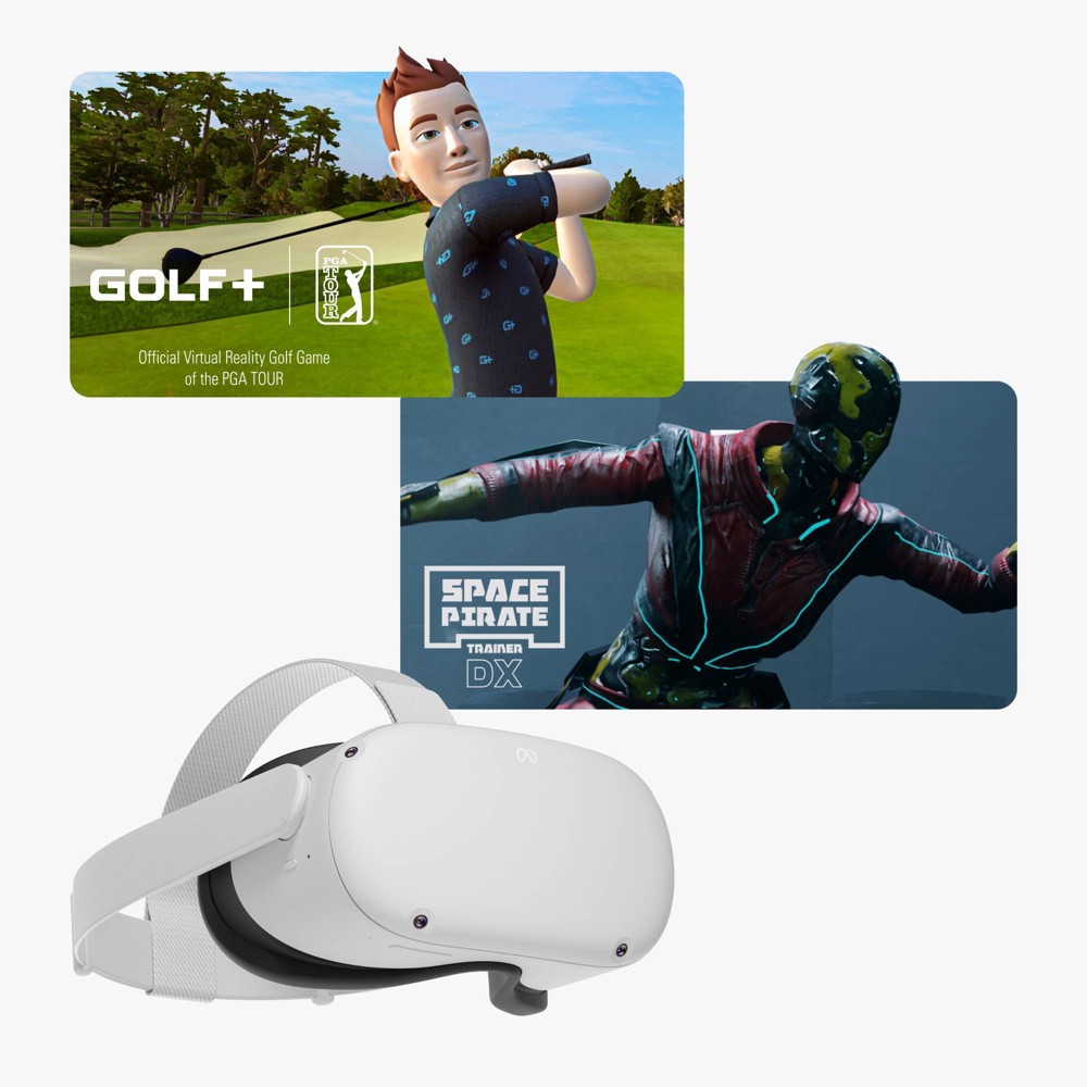 128GB Meta Quest 2: Advanced All-In-One Virtual Reality Headset w/ GOLF+ & Space Pirate Trainer DX $300 & More + Free Shipping
