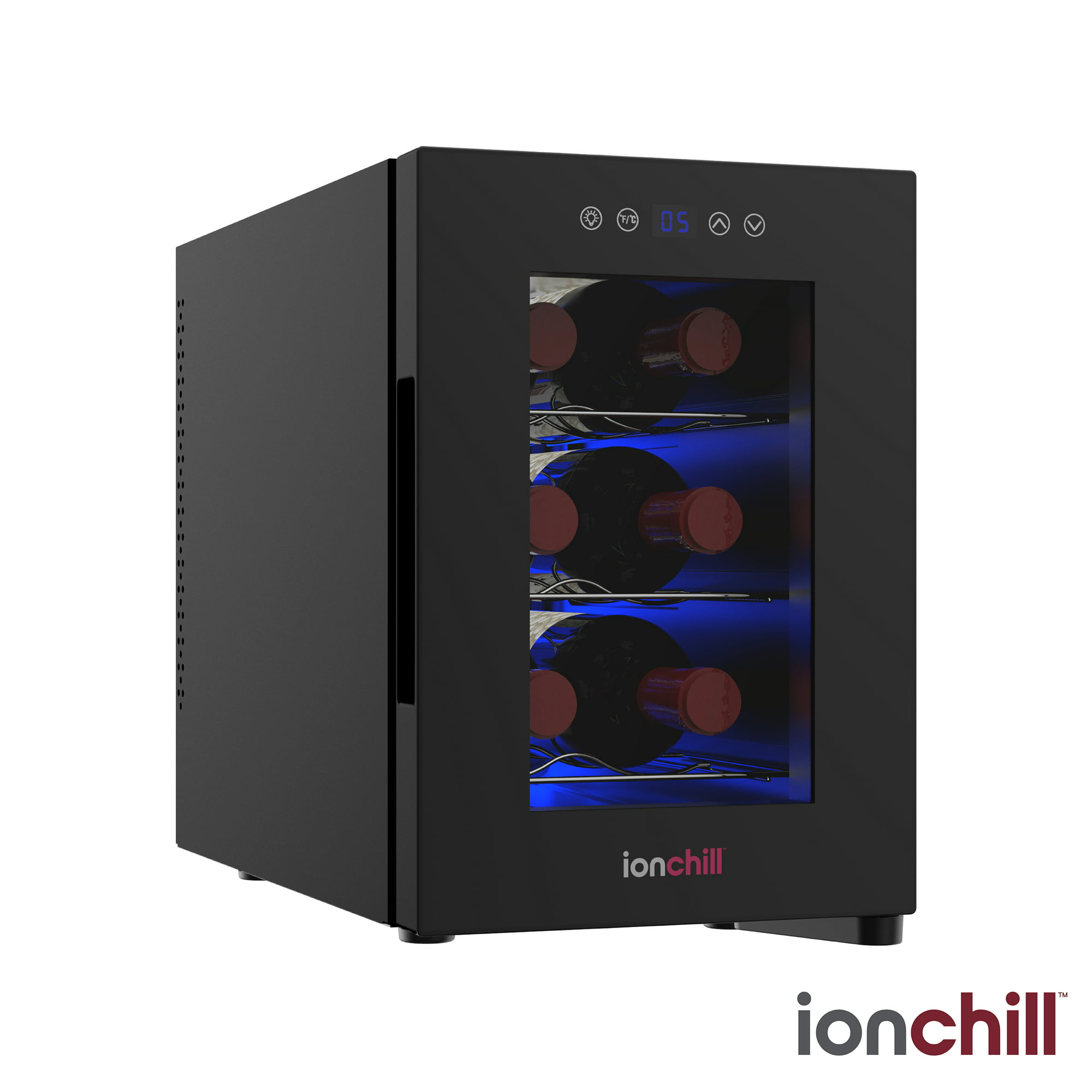 6-Bottle IonChill Wine Cooler, 13-Liter Mini Fridge w/ Wine Rack & Temperature Control $49.90 + Free Shipping