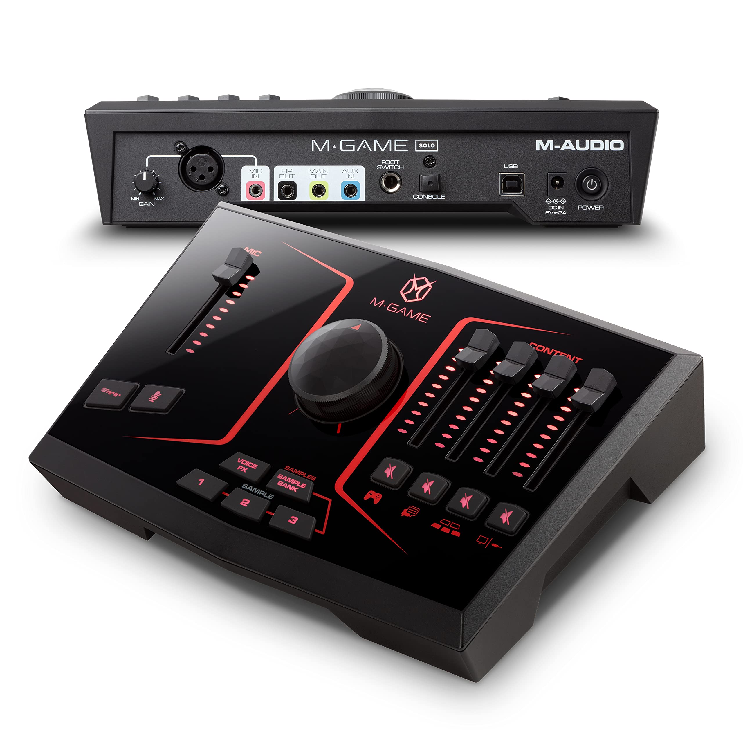M-Audio M-Game Solo USB Streaming Mixer/Interface w/ LED Lighting, Voice FX & Sampler $79 + Free Shipping