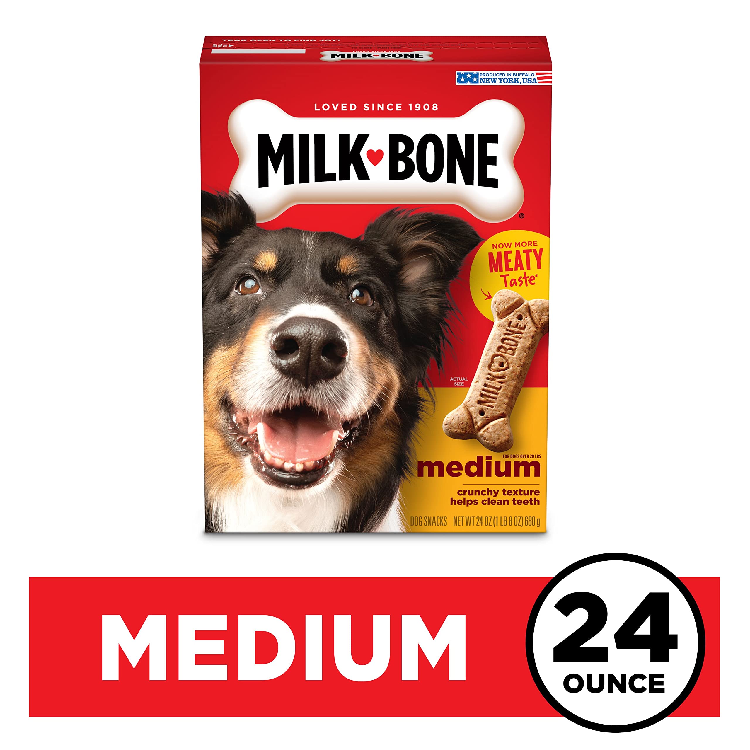 24-Oz Milk-Bone Original Dog Biscuit Treats (Medium) $2.37 w/ S&S + Free Shipping w/ Prime or on $25+
