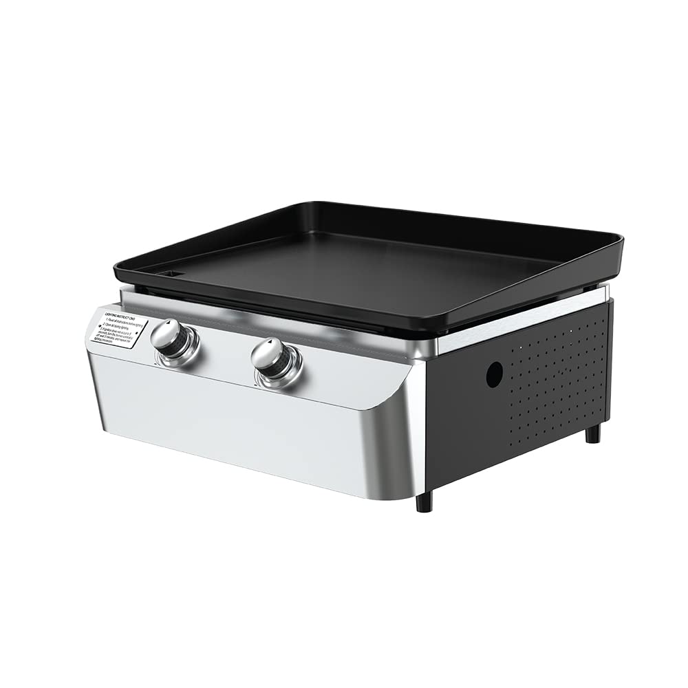 21.65" x 15" Nexgrill 2 Burner Gas Premium Tabletop Cooking Grill Griddle (Stainless) $76 + Free Shipping