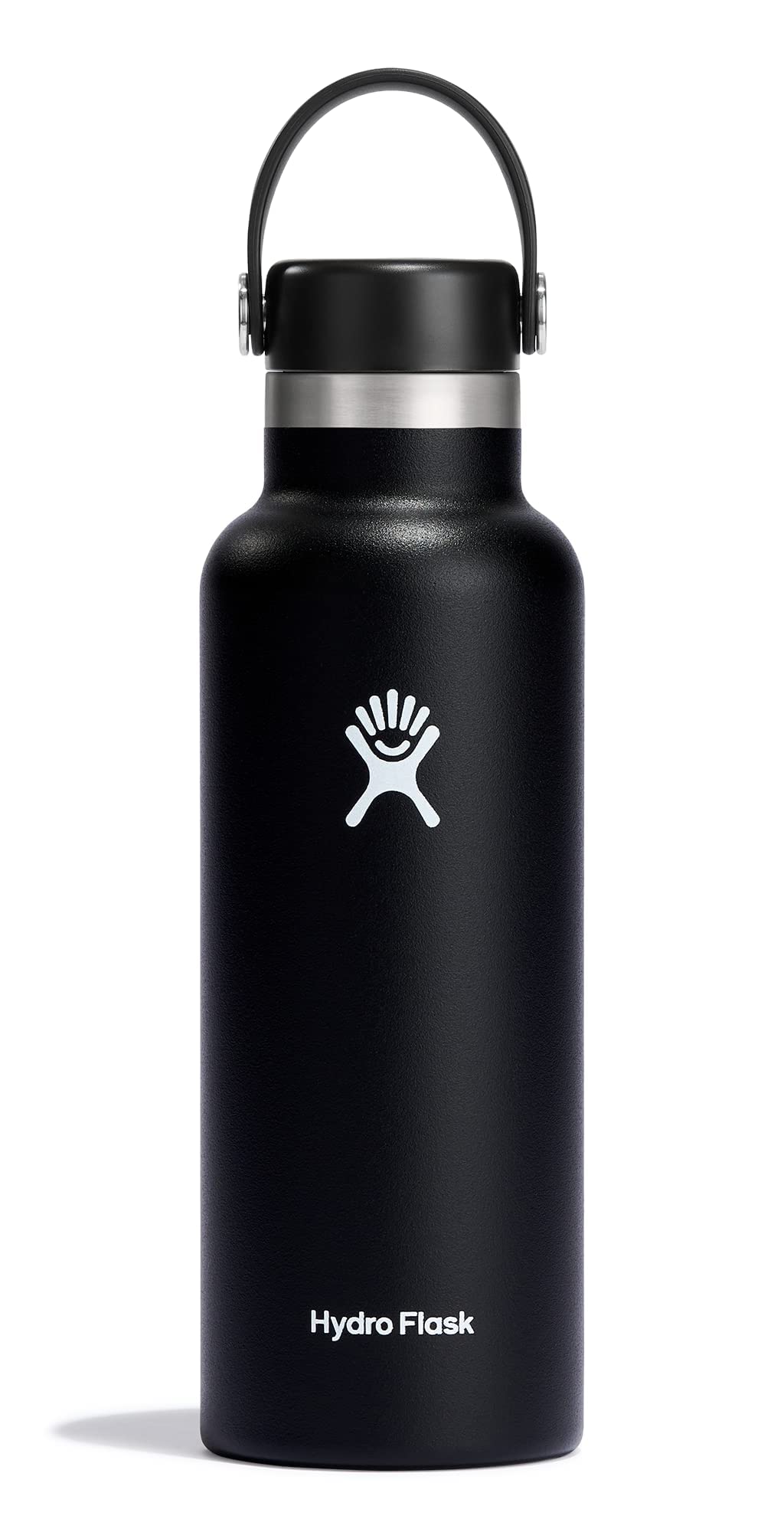 18-Oz Hydro Flask Stainless Steel Insulated Standard Mouth Water Bottle w/ Flex Cap (Black) $18.65 + Free Shipping w/ Prime or on $35+