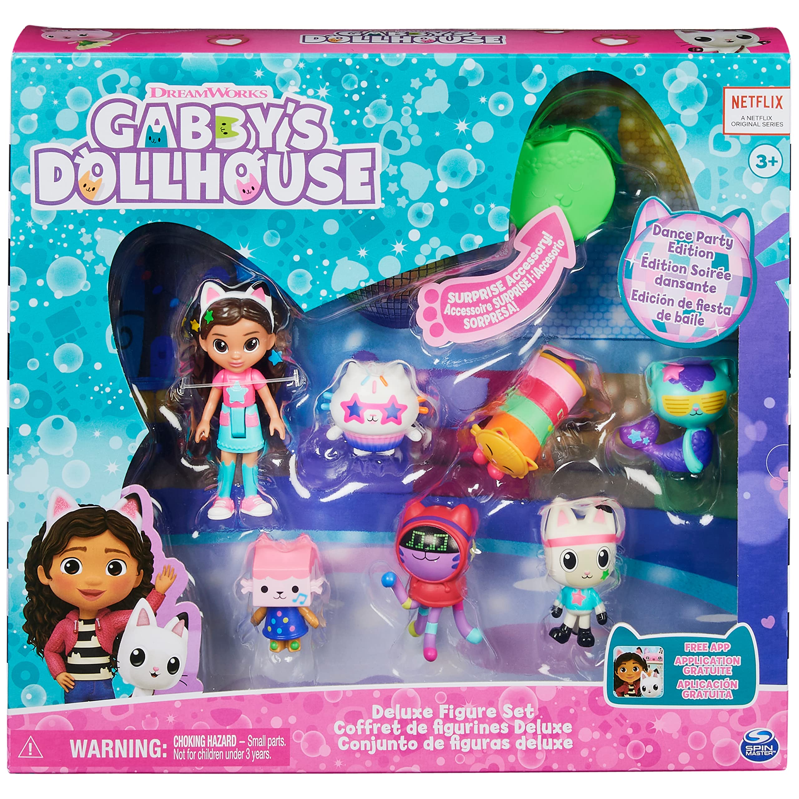 Gabby's Dollhouse Dance Party Theme Figure Set w/ Gabby Doll, 6 Cat Toy Figures & Accessories $9 + Free Shipping w/ Prime or on $25+