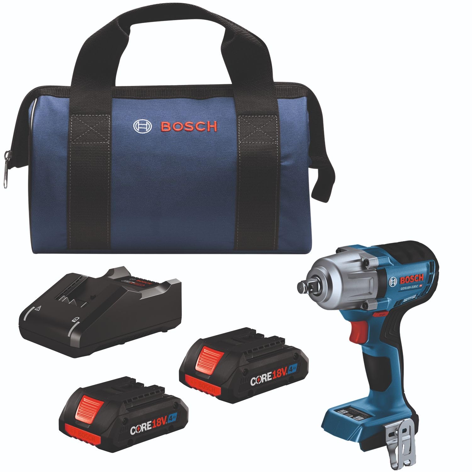 1/2" 18V Bosch Brushless Connected-Ready Mid-Torque Impact Wrench Drill Kit w/ 2 (4 Ah) Batteries $243.15 + Free Shipping