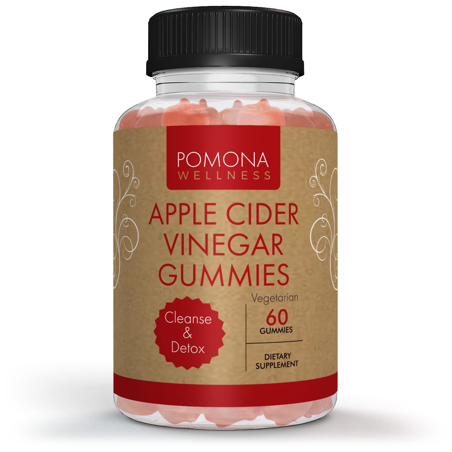 60-Ct (500Mg Ea) Pomona Wellness Apple Cider Vinegar ACV Gummies w/ B Vitamins  $6.90 + Free Shipping w/ Prime or on $35+