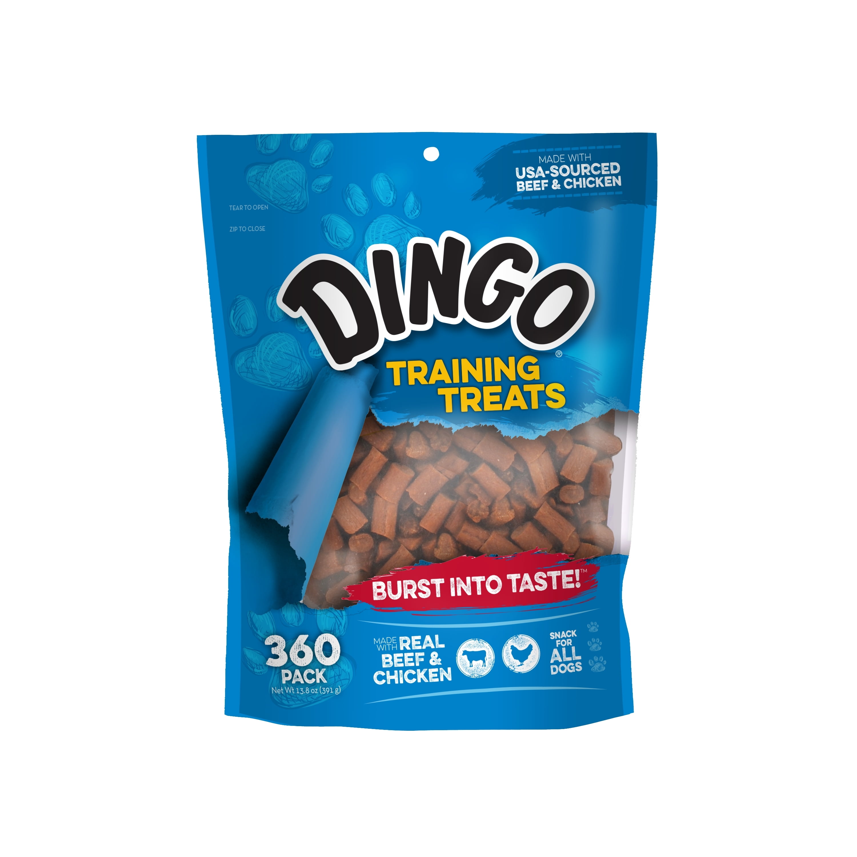360-Count Dingo Soft & Chewy Beef & Chicken Training Treats $1.50 + Free S&H w/ Walmart+ or $35+