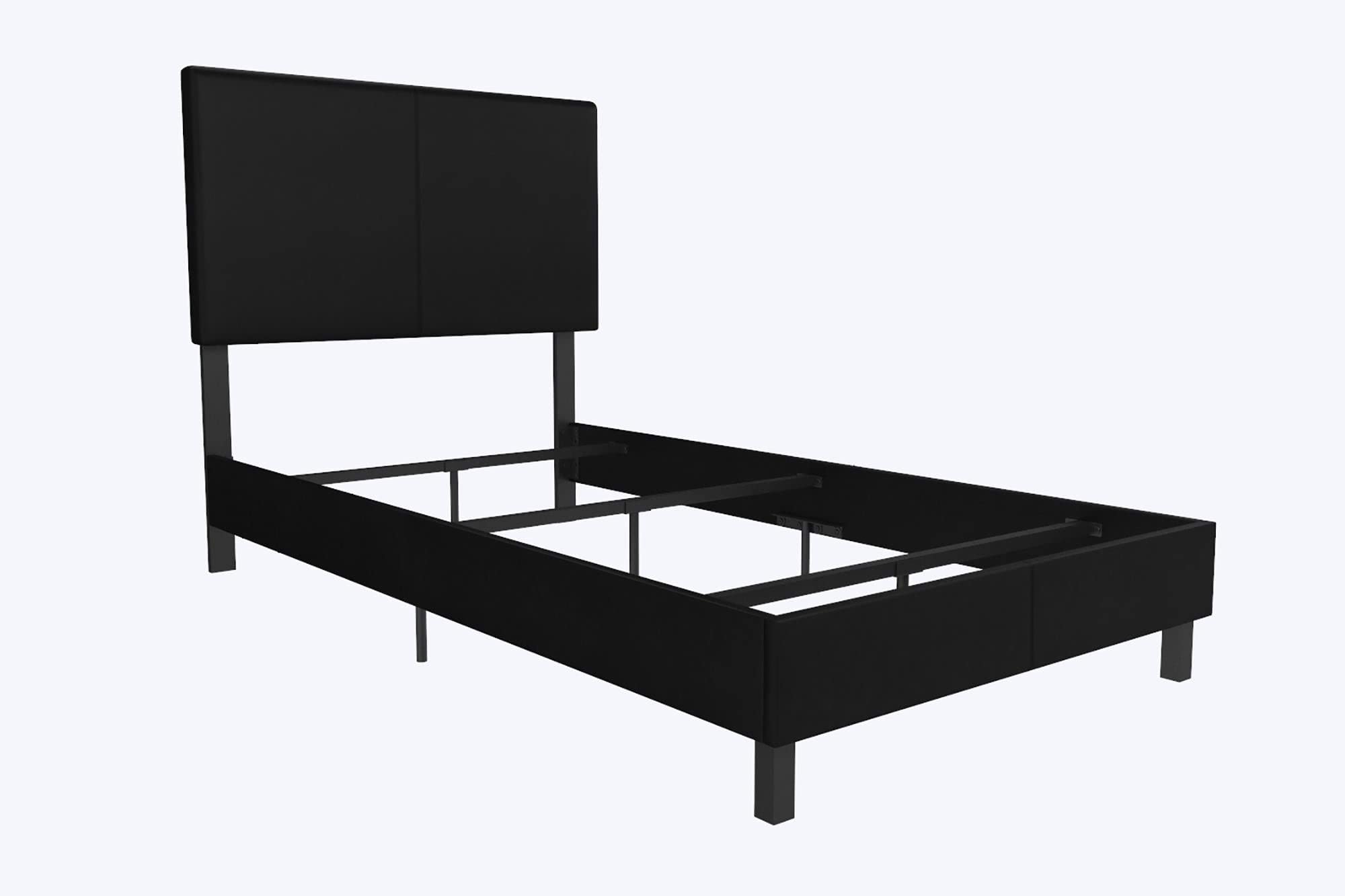 DHP Janford Upholstered Platform Bed w/ Rectangular Headboard (Twin / Black) $81.59 + Free Shipping
