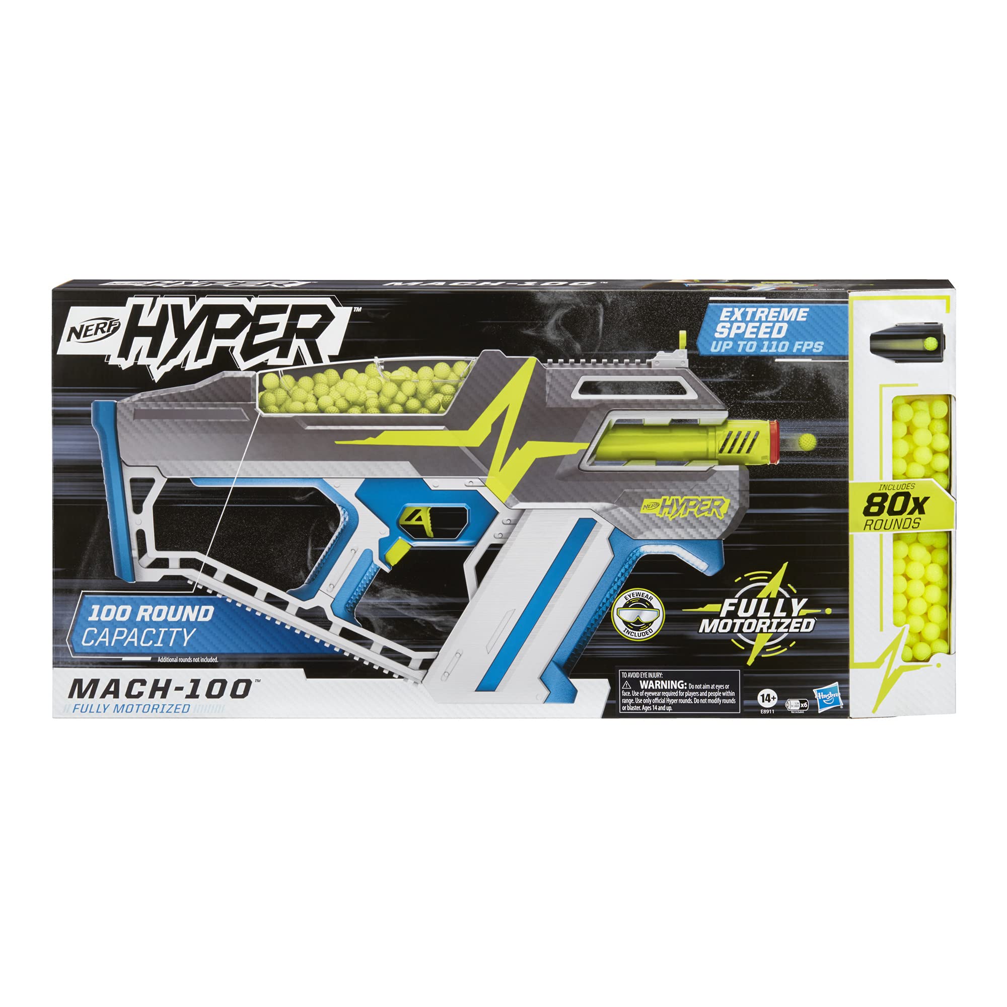 Nerf Hyper Mach-100 Fully Motorized Blaster $26.25 + Free Shipping w/ Prime or on $35+ orders