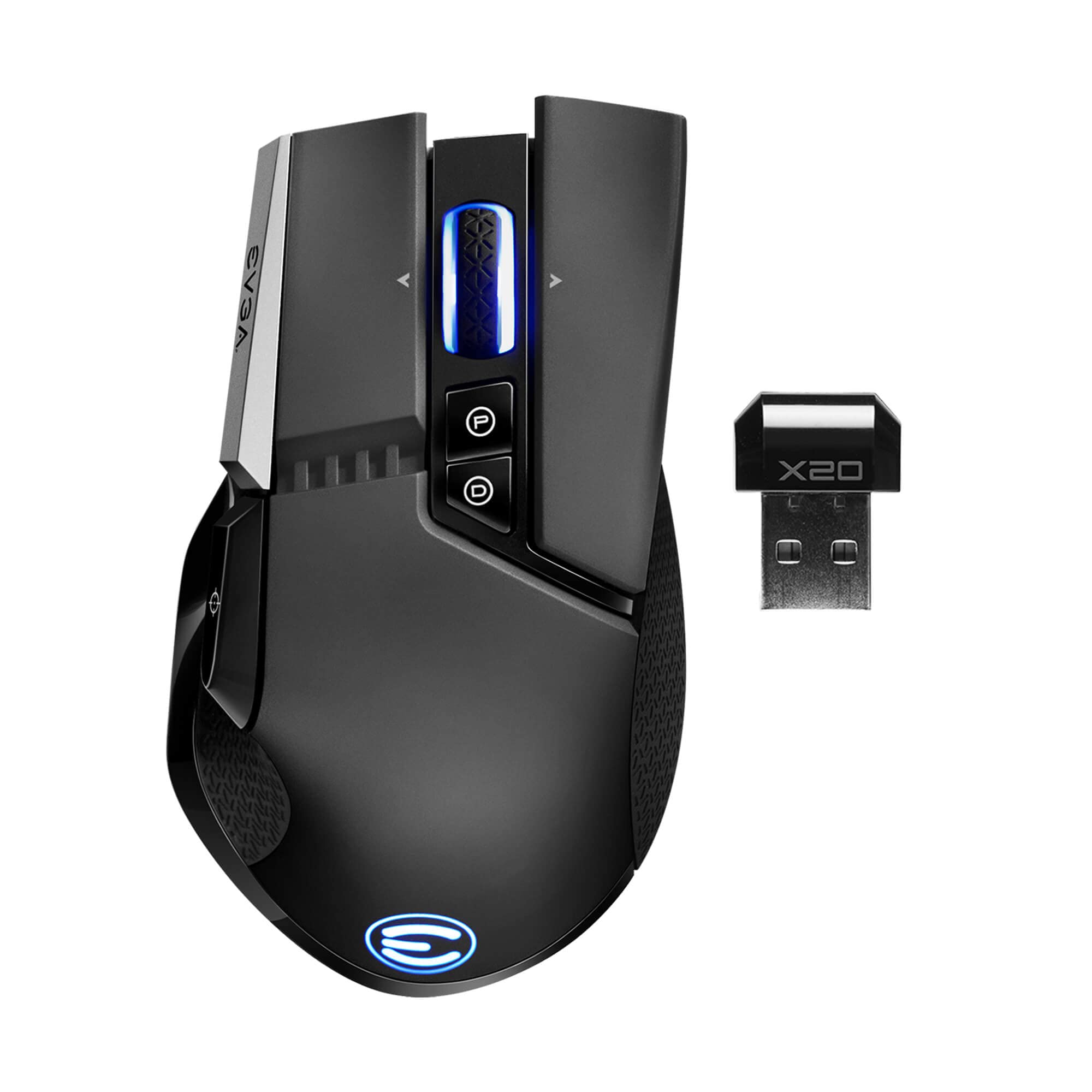 EVGA X20 16,000 DPI Wireless Ergonomic Gaming Mouse (Black) $20 + Free Shipping w/ Prime or on $35+