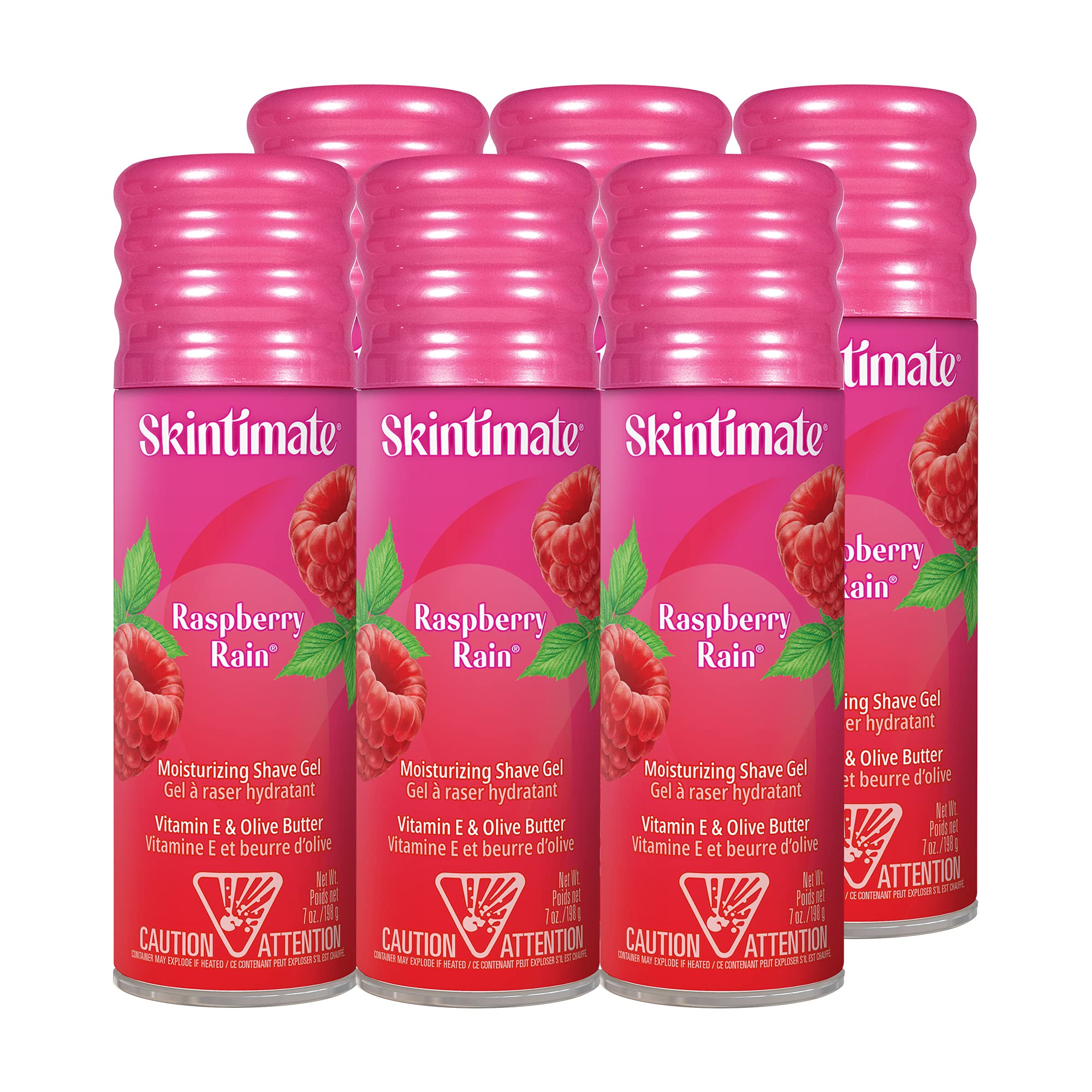 6-Pack 7-Oz Skintimate Signature Scents Moisturizing Shave Gel for Women (Raspberry Rain) $12.20 ($2.03 Ea) w/ S&S + Free Shipping w/ Prime or on $35+
