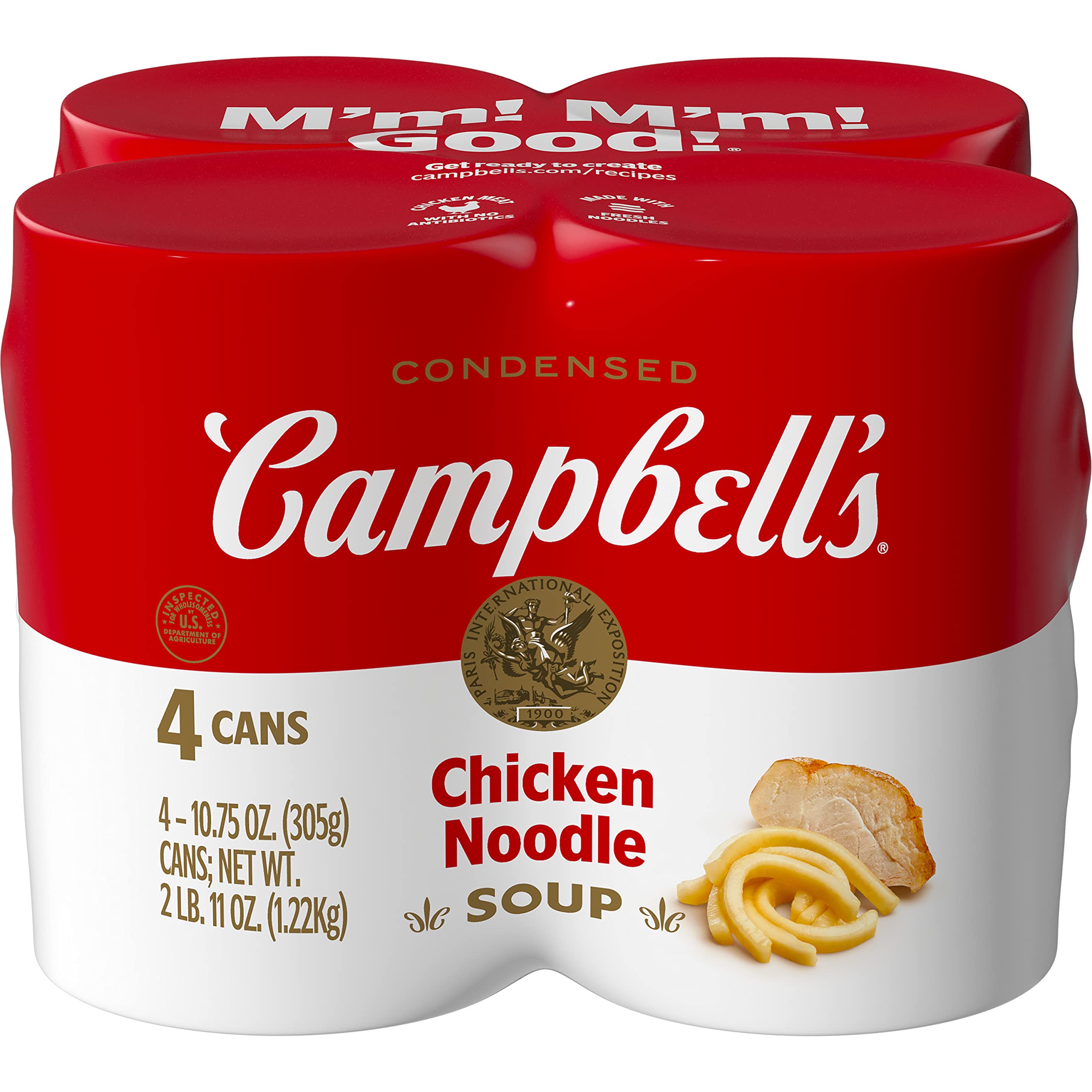 4-Pack 10.75-Oz Campbell's Condensed Chicken Noodle Soup $3.77 w/ S&S ($0.94/ea)+ Free Shipping w/ Prime or on $35+