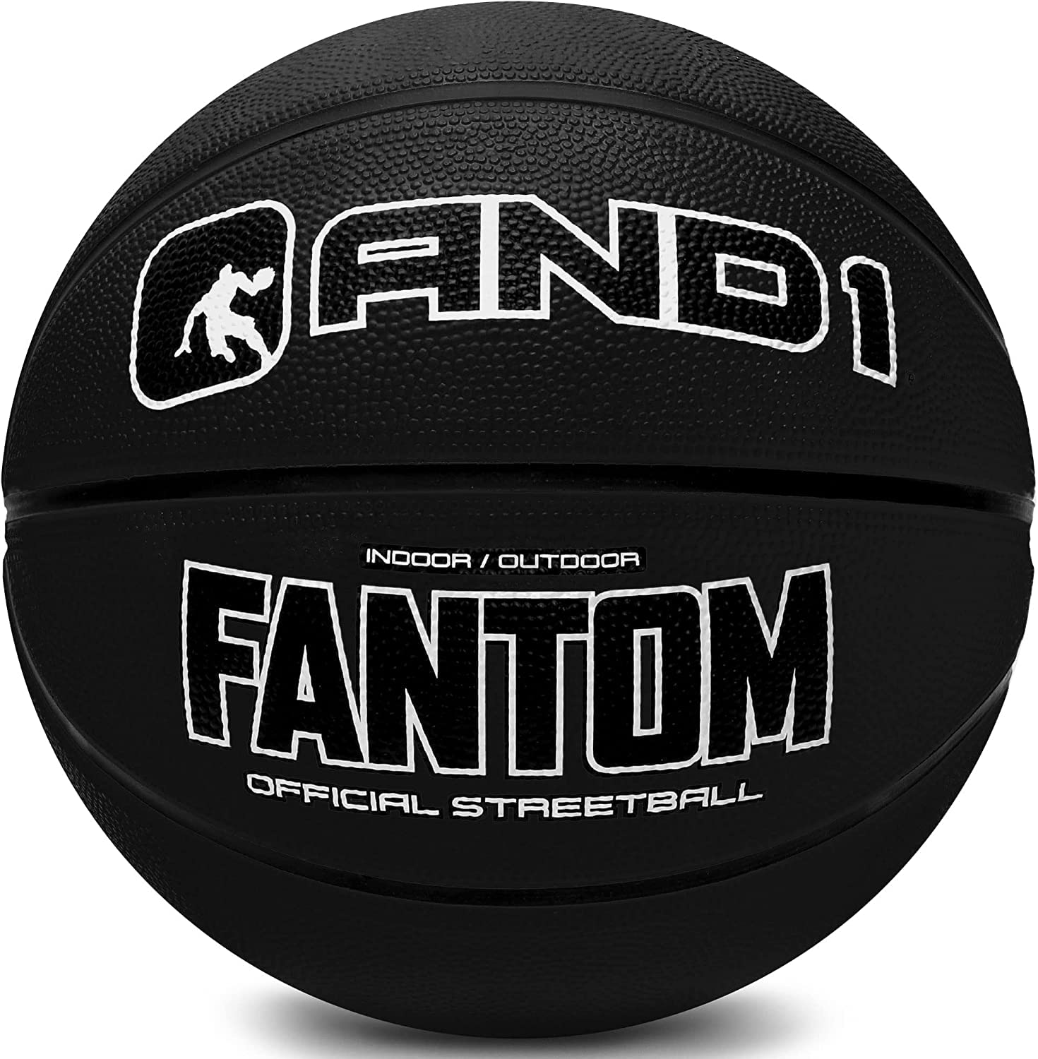 29.5" AND1 Fantom Rubber Street Basketball (Black) $5 + Free Shipping w/ Prime or on $35+