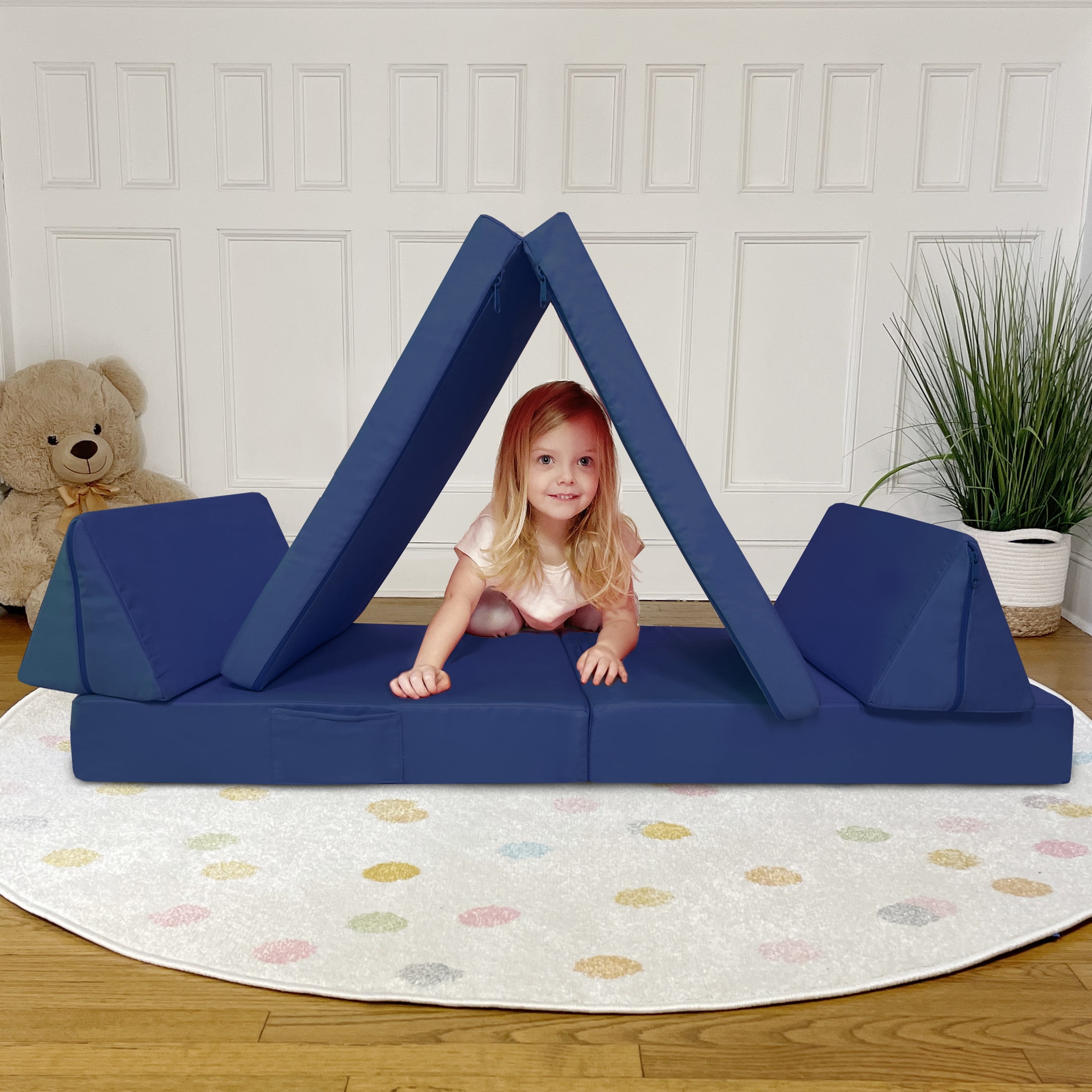 Imaginarium Kids Toddler Small Play Couch Navy Blue or Gray