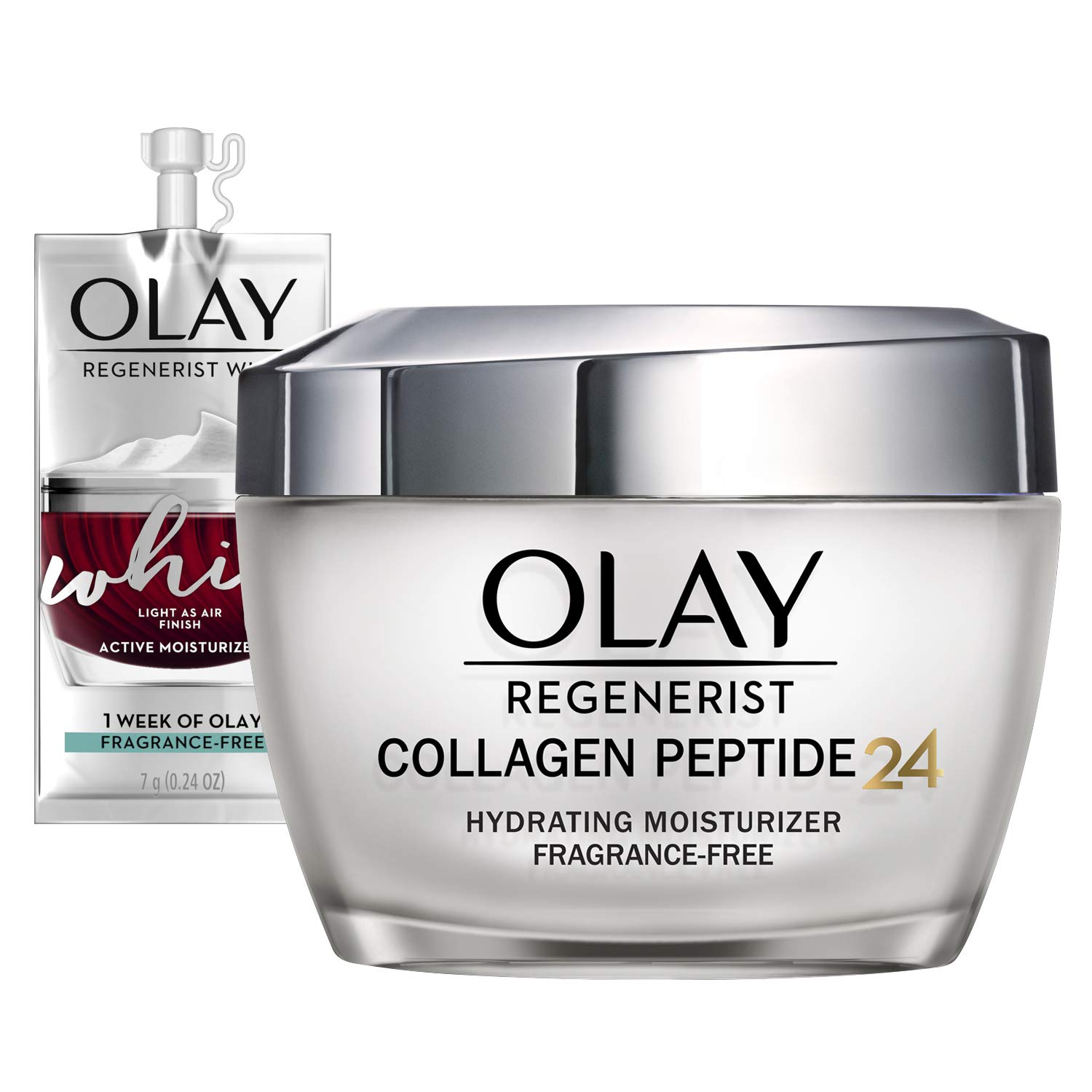 1.7-Oz Olay Regenerist Collagen Peptide 24 Face Moisturizer with Vitamin B3 + Trial Size Whip Face Moisturizer $16.95 + Free Shipping w/ Prime or on $35+