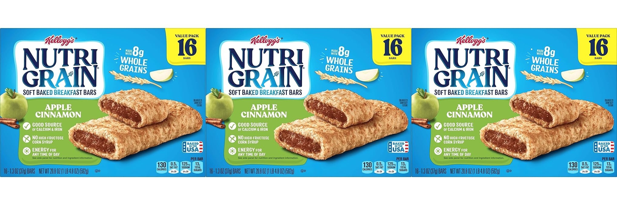 48-Count 1.3-Oz Kellogg's Nutri-Grain Soft Baked Breakfast Bars (Apple Cinnamon or Strawberry) $11.66 (.24c Ea)+ Free Shipping w/ Prime or on $35+