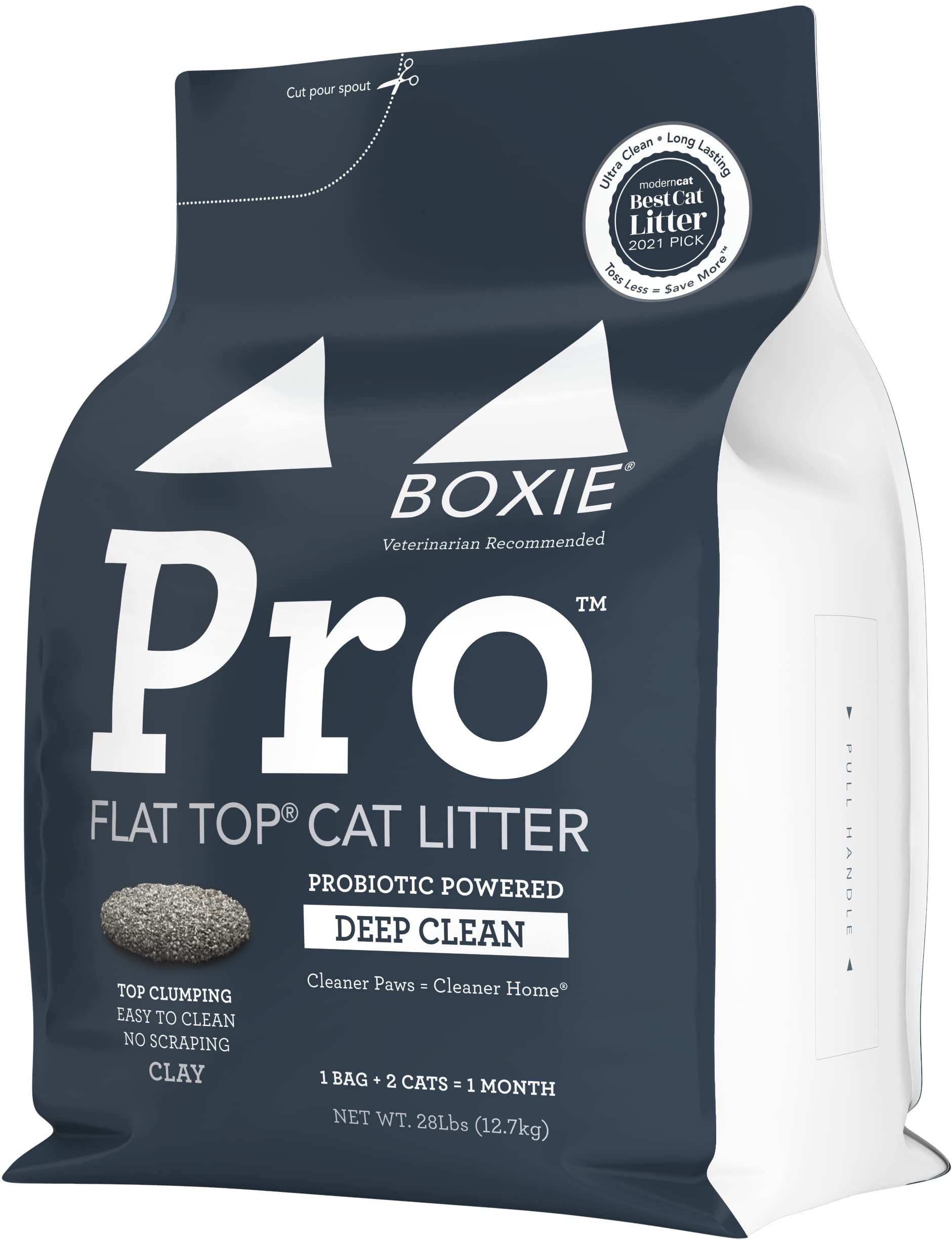 28-Lb Boxiecat Pro Deep Clean, Scent Free, Probiotic Clumping Cat Litter $15 w/S&S + Free Shipping w/ Prime or on $35+