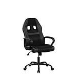 Lifestyle Solutions Luxor Gaming Chair w/ Massage Feature (Black Fabric) $70 + Free Shipping