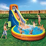 21' BANZAI The Plunge Inflatable Outdoor Backyard Water Slide Splash Toy $200 + Free Shipping