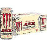 15-Pack 16-Oz Monster Energy Juice Energy Drink (various) from $17.25 w/ S&amp;S &amp; More + Free S&amp;H