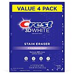 4-Pack 3.1-Oz Crest 3D White Stain Eraser Teeth Whitening Toothpaste (Polishing Mint) $6 + Free Shipping w/ Prime or on $35+