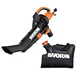 Worx 12A Corded 3-In-1 Electric Blower/Mulcher/Vacuum $65 + Free Shipping