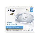Dove Bar Soaps: 14-Count 3.75oz Dove Beauty Bar (Gentle Exfoliating) $13.10 w/ Subscribe &amp; Save &amp; More