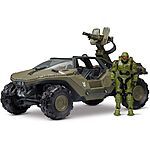 Halo Deluxe Warthog Vehicle w/ 4" Master Chief Action Figure $15