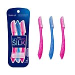 3-Count Schick Hydro Silk Touch-Up Multipurpose Exfoliating Dermaplaning Eyebrow Facial Razor w/ Precision Cover $1.70 (.56c Ea) w/ S&amp;S + Free Shipping w/ Prime or on $35+
