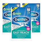 DenTek: 3-Pack 75-Count Complete Clean Easy Reach Floss Picks $6.90 &amp; More w/ S&amp;S
