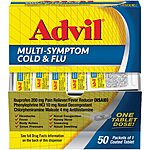 50-Count Advil Multi Symptom Cold &amp; Flu Tablets $13.65 (.27c Ea) + Free Shipping w/ Prime or on $35+ $13.64