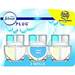 3-Count Febreze Odor-Fighting Fade Defy Plug in Air Freshener Refills (Linen &amp; Sky or Gain Original) $9.05 w/ S&amp;S + Free Shipping w/ Prime or on $35+