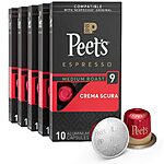 50-Count Peet's Coffee Medium Roast Espresso Pods (Crema Scura Intensity 9) $20.65 (.41c Ea) w/ S&amp;S and More + Free Shipping w/ Prime or on $35+