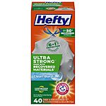 40-Count 13-Gallon Hefty Ultra Strong Renew Tall Kitchen Trash Bags (White, Clean Burst Scent) $7.88 w/ S&amp;S + Free Shipping w/ Prime or on $35+