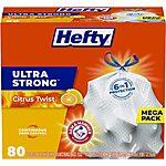 80-Count 13-Gallon Hefty Ultra Strong Tall Kitchen Trash Bags (various) $10.20 w/ Subscribe &amp; Save