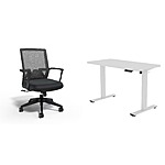 Cartwright Ergonomic Fabric Task Chair + 48" FlexiSpot E2 Electric Standing Desk $180 + Free Shipping