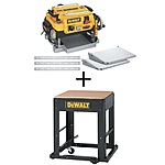 Dewalt DW735 15A 13&quot; Thickness Planer Kit, In/Out Feed Tables, &amp; Mobile Thickness Planer Stand $699 + Free Shipping