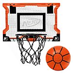 NERF Pro Hoop Over The Door Basketball Set w/ Mini NERF Basketball &amp; Steel Rim $24.99 + Free Shipping w/ Prime or on $35+