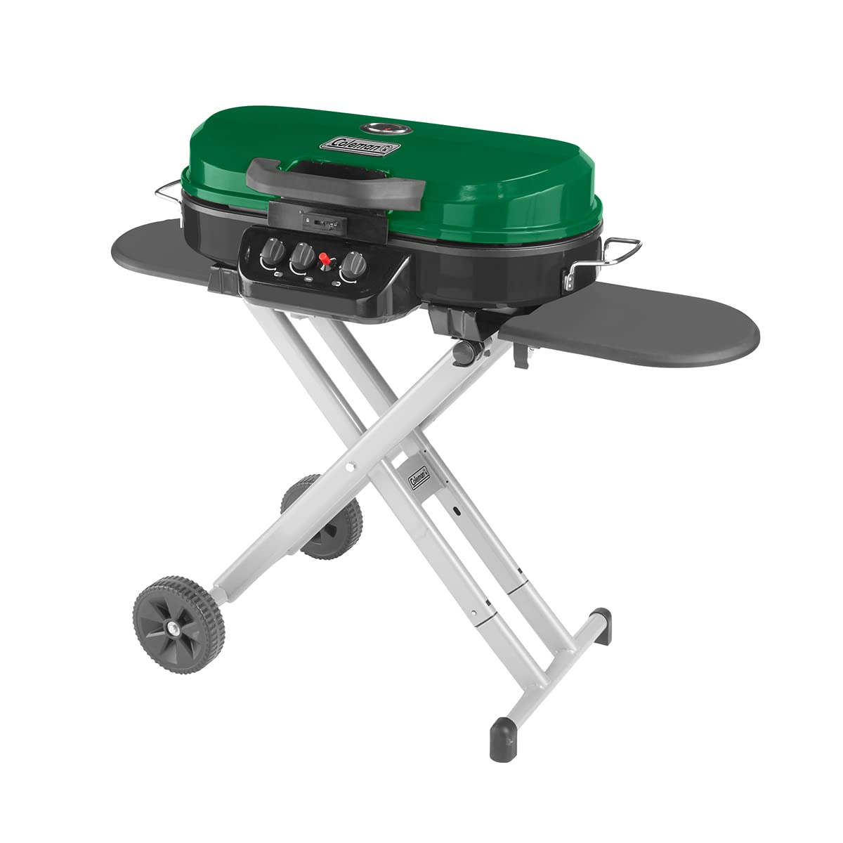 20,000-BTU Coleman Roadtrip 285 Portable Stand-Up Propane Grill w/ Wheels, Collapsable Legs, & 2 Side Tables (Green) $200 + Free Shipping