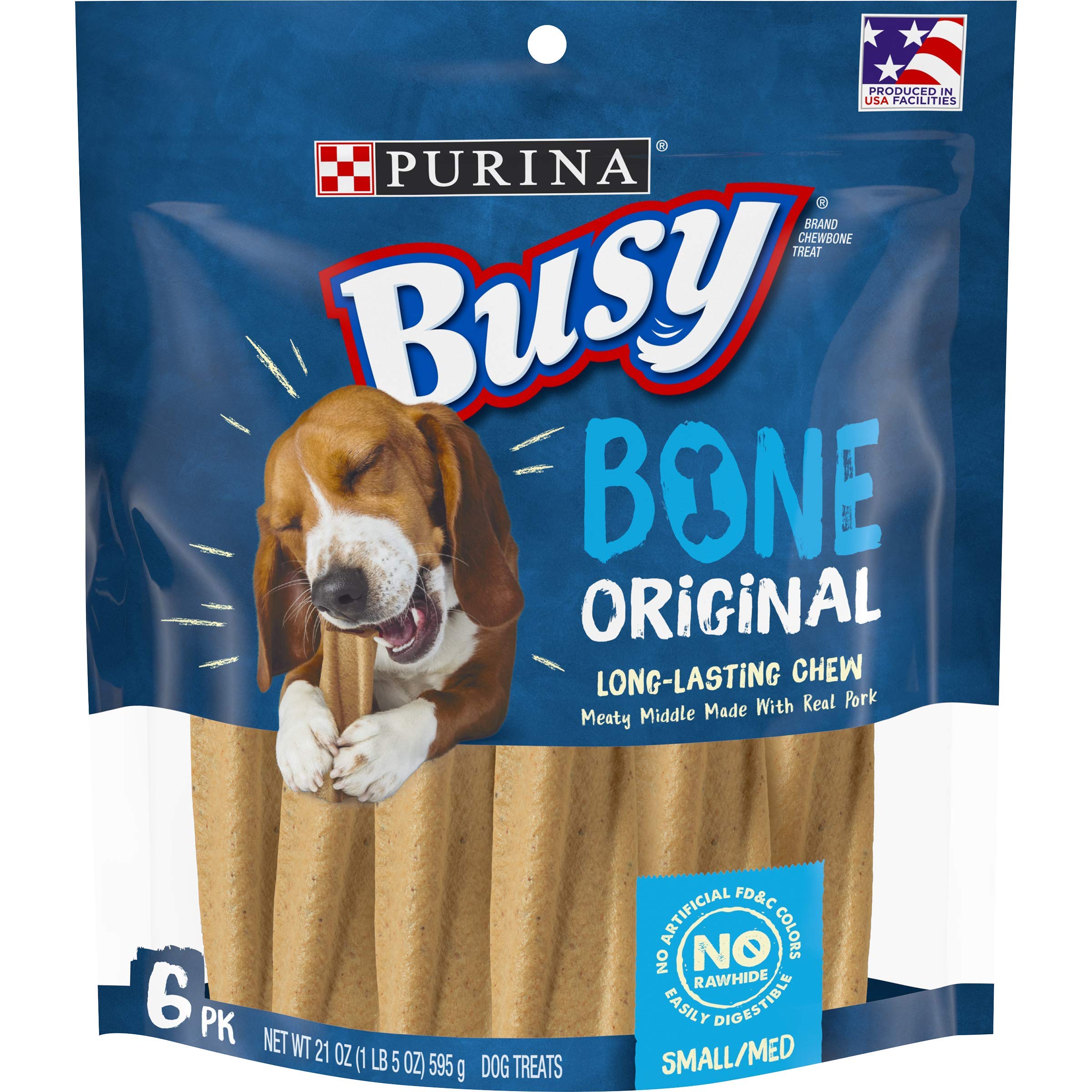 6-Count 21-Oz Purina Busy Bones Dog Treats (Small/Medium Dog) $6.85 w/ S&S + Free Shipping w/ Prime or on $35+