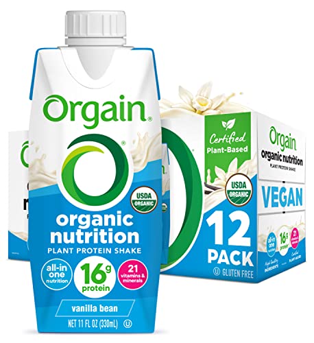 12-Count 11-Oz Orgain Organic Vegan Plant Based Nutritional Meal Replacement Shake (Vanilla Bean) $17.25 ($1.44 each) w/ S&S + Free Shipping w/ Prime or on $25+