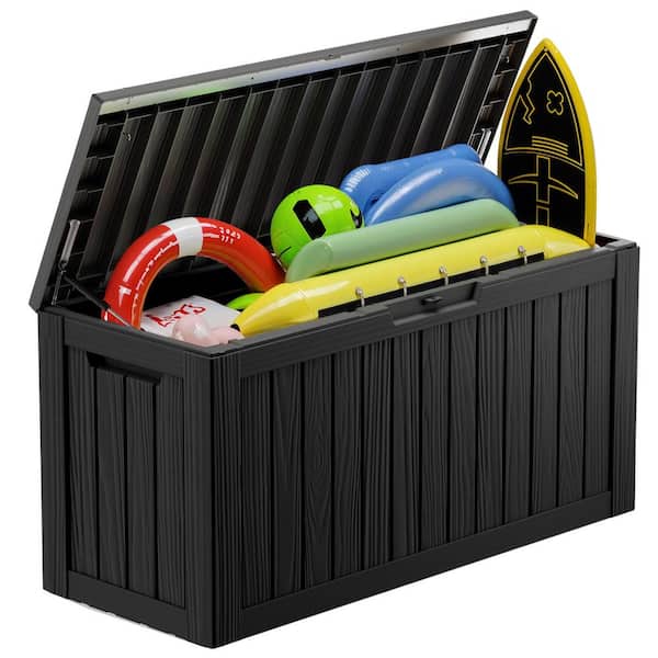 31-Gallon EasyUp Resin Outdoor Storage Deck Box (Various colors) $20, 80-Gallon (Black) $50 + Free Shipping