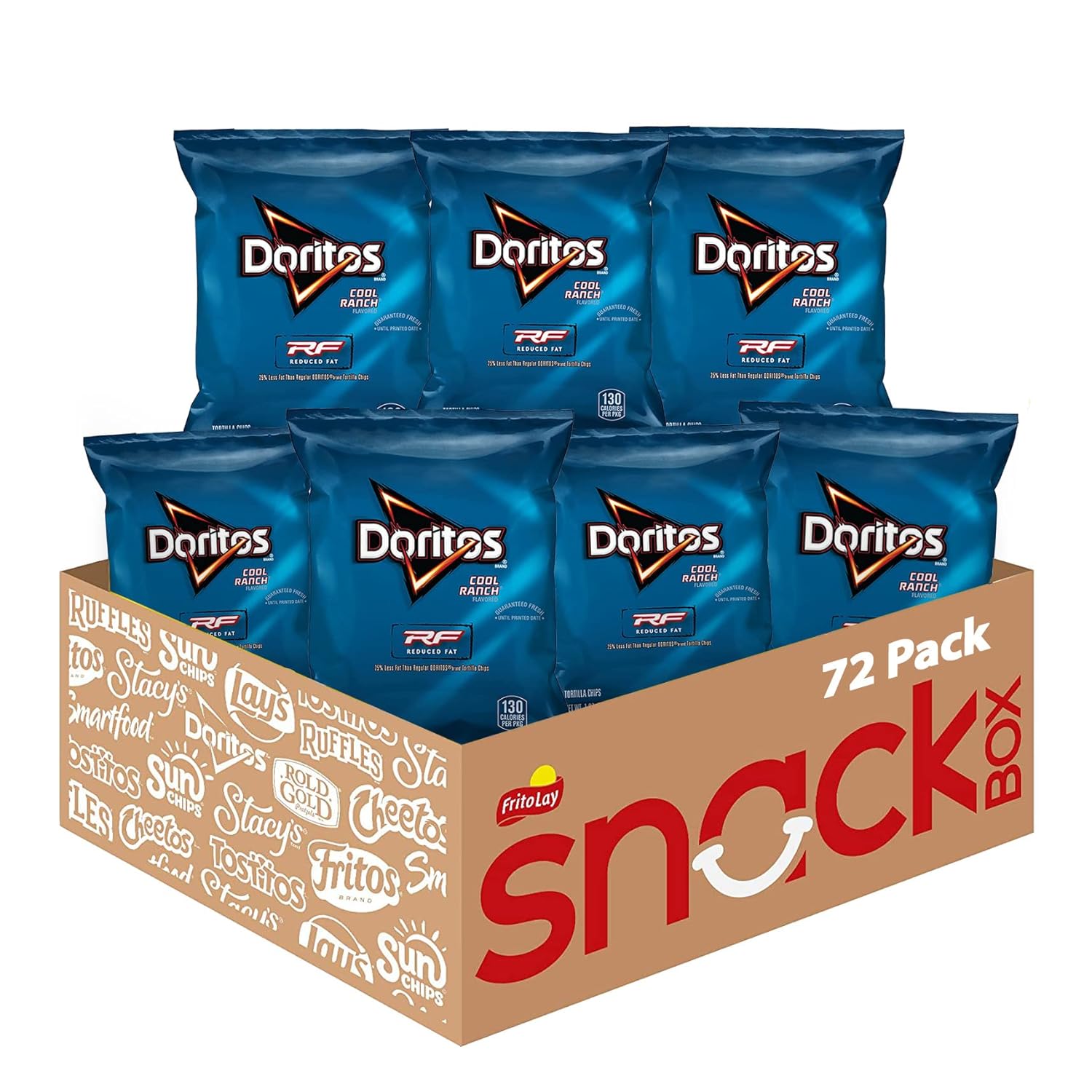 72-Count 1-Oz Doritos Reduced Fat Flavored Tortilla Chips (Cool Ranch) $21 (.29c Ea) + Free Shipping w/ Prime or on Orders $35+