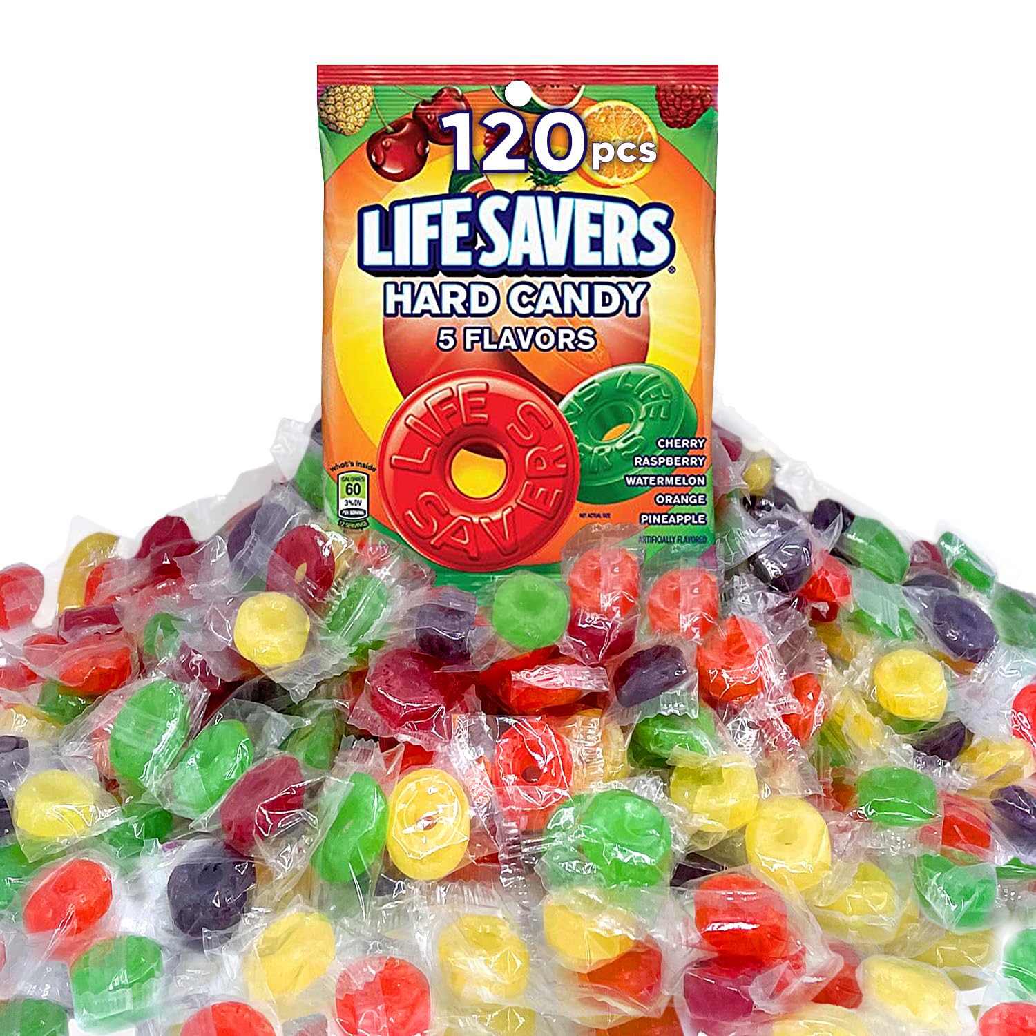 1-Lb 120-Piece Life Savers Individually Wrapped 5 Fruit Flavored Hard Candy $4.35 w/ S&S + Free Shipping w/ Prime or on orders $35+