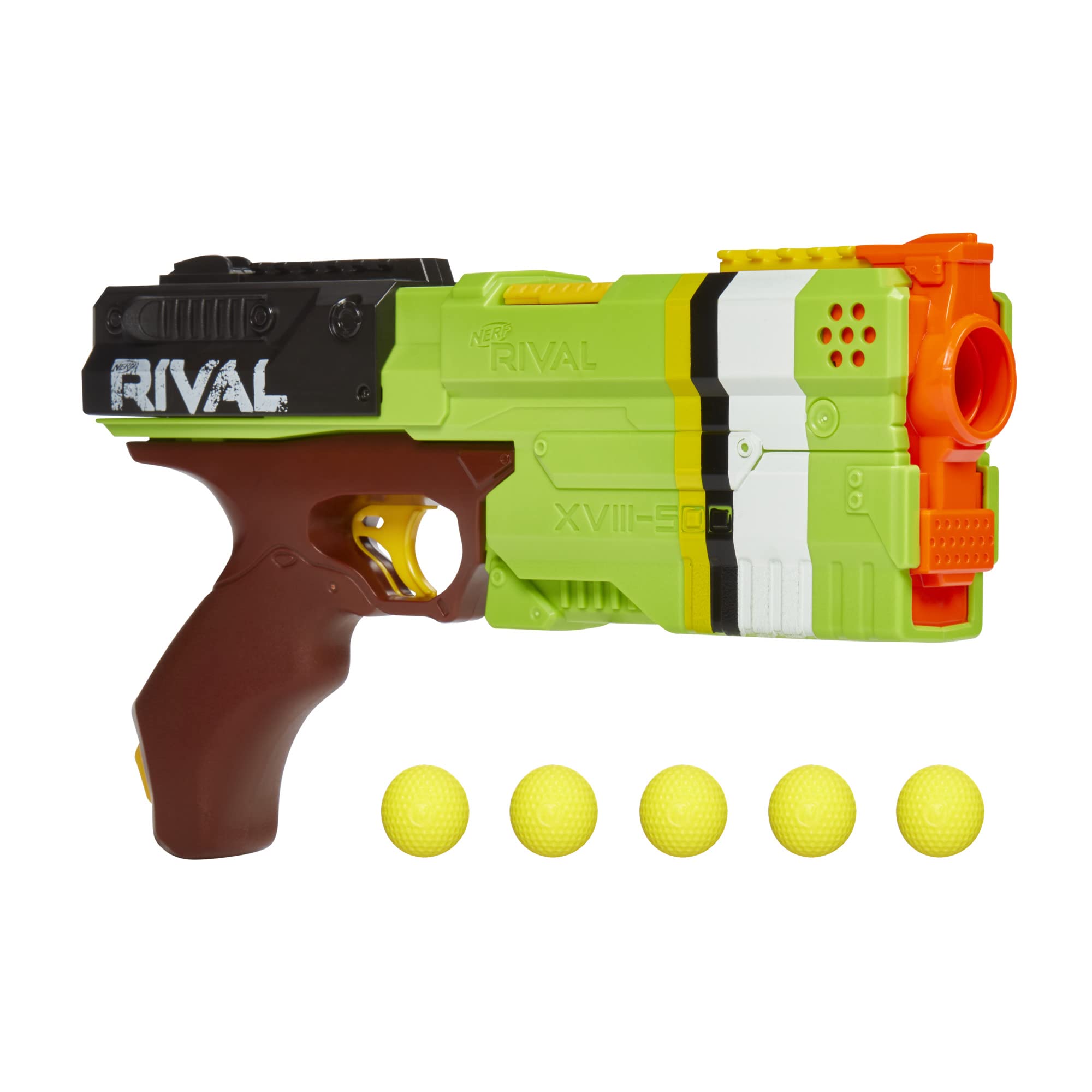 Nerf Rivals: Kronos XVIII-500 Blaster w/ 5 Rival Rounds (Green) $6.35 + Free Shipping w/ Prime or on $35+