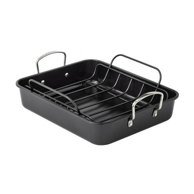 14"x18"x5" The Pioneer Woman Timeless Nonstick Roaster w/ Wire Rack Insert $9.05 + Free S&H w/ Walmart+ or on $35+