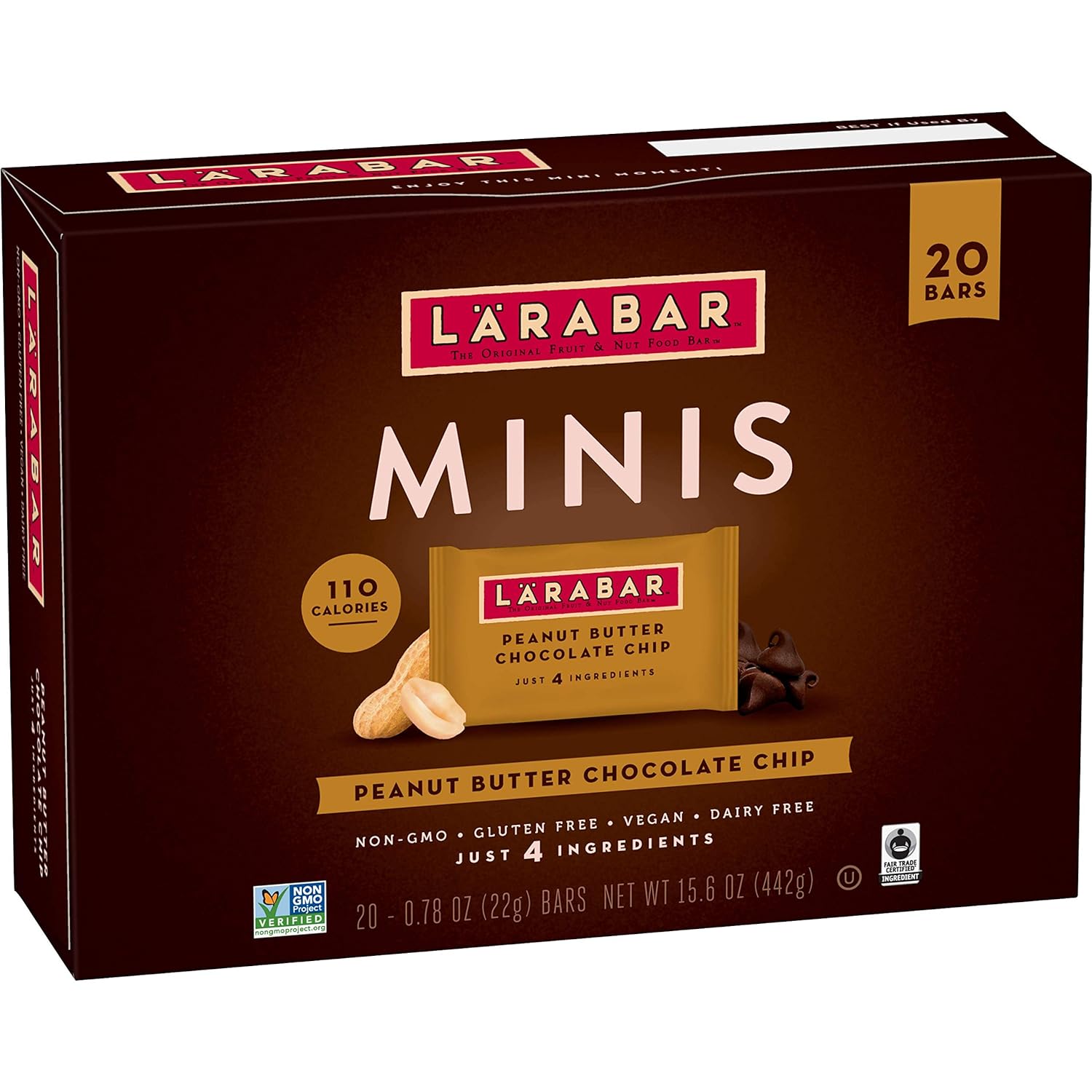 20-Count 0.78-Oz Larabar Gluten Free Peanut Butter Chocolate Chip Mini Bars $7.50 (.38c Ea) & More w/ S&S + Free Shipping w/ Prime or on orders $35+