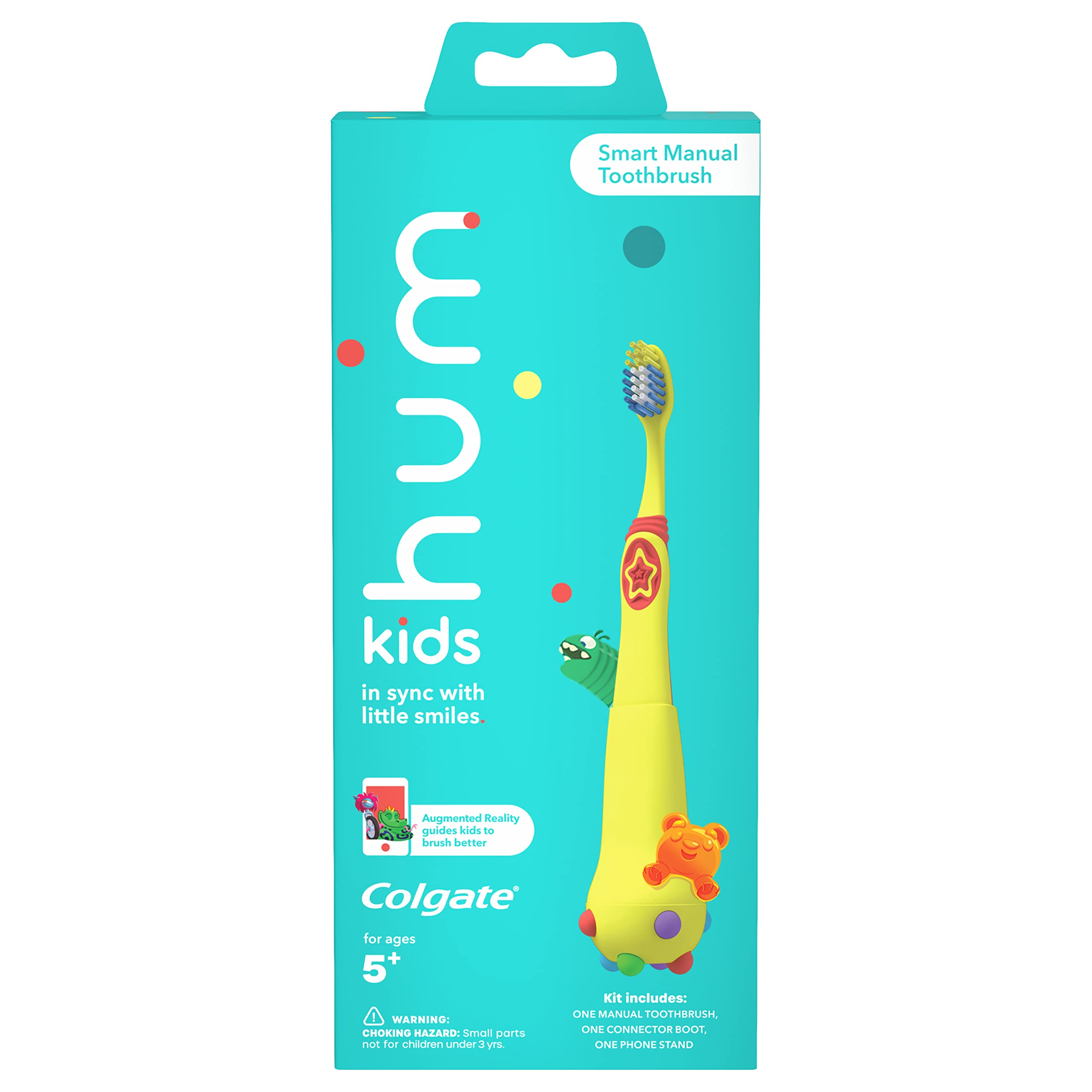 Hum by Colgate Smart Manual Kids Toothbrush Set (Extra Soft, Yellow) $11.25 + Free Shipping w/ Prime or on $35+