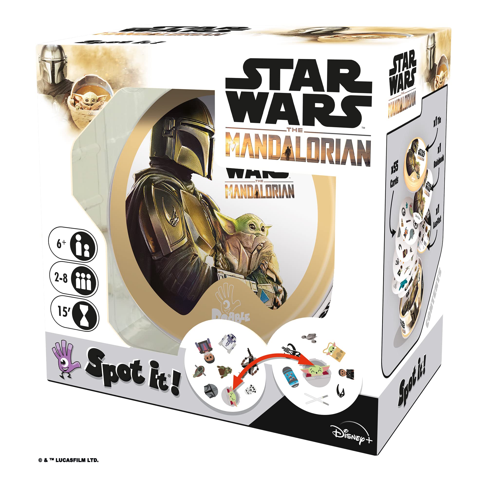 Zygomatic Spot It! Star Wars The Mandalorian Card Game $2.90 + Free Shipping w/ Prime or on orders $35+